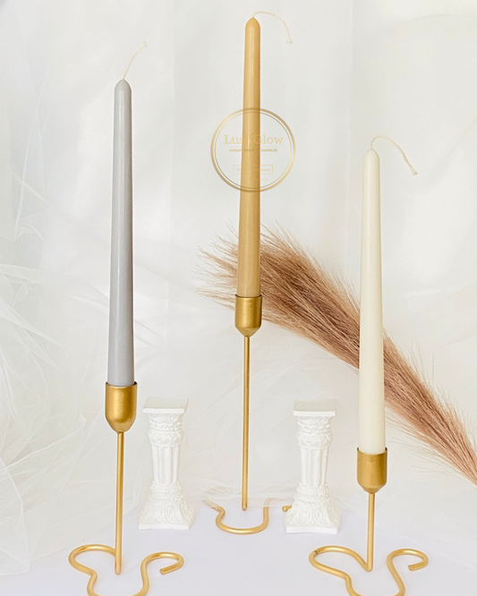 Neutral Taper Candles (set of 2)
